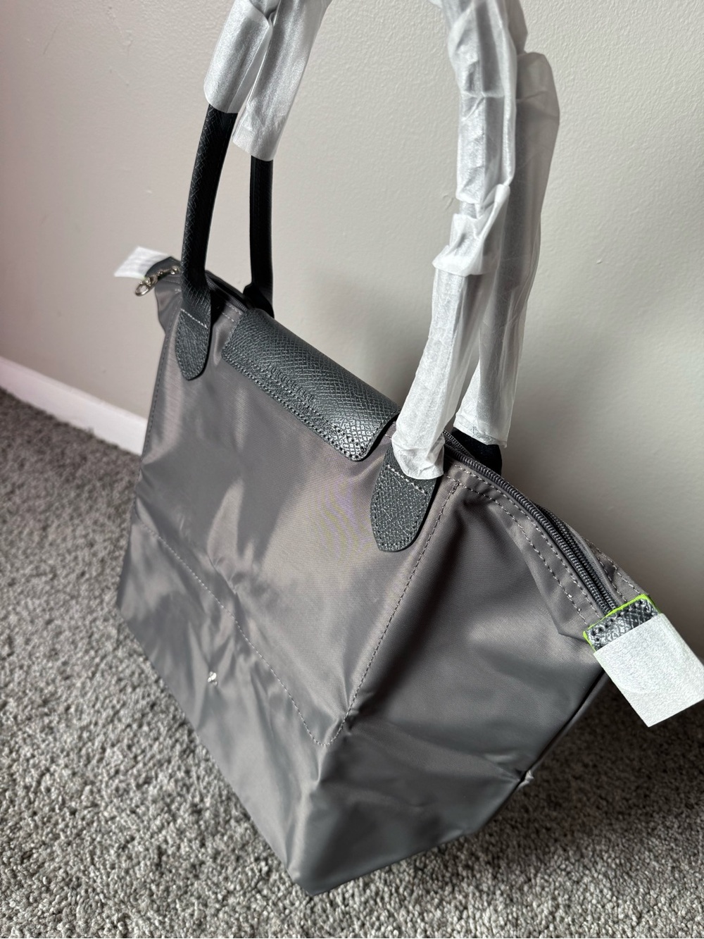 Longchamp Gray Nylon Tote bag - Picture 3 of 4